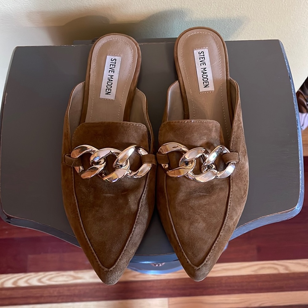Steve Madden Brown Suede Mule size 9.5